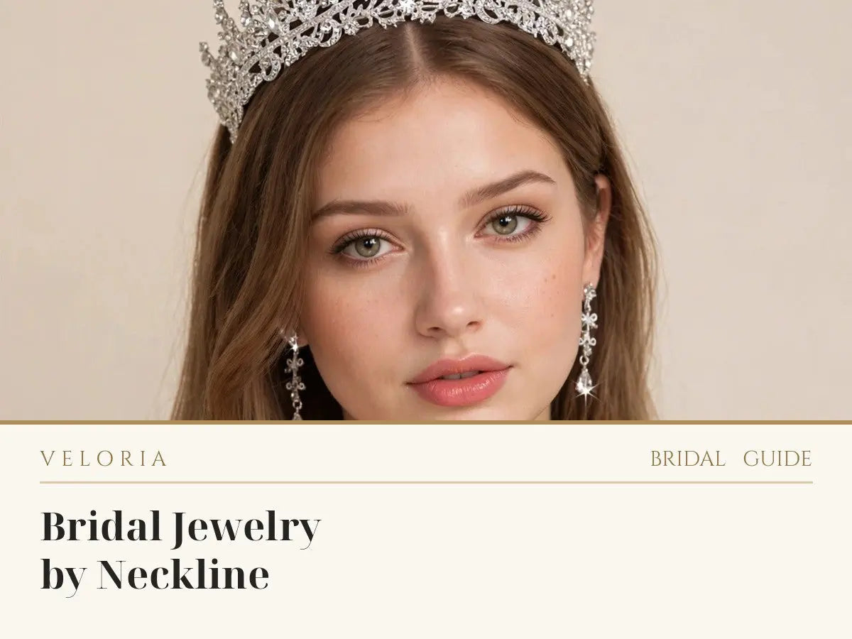 Bridal Jewelry by Neckline: What to Wear With Every Wedding Dress | Veloria