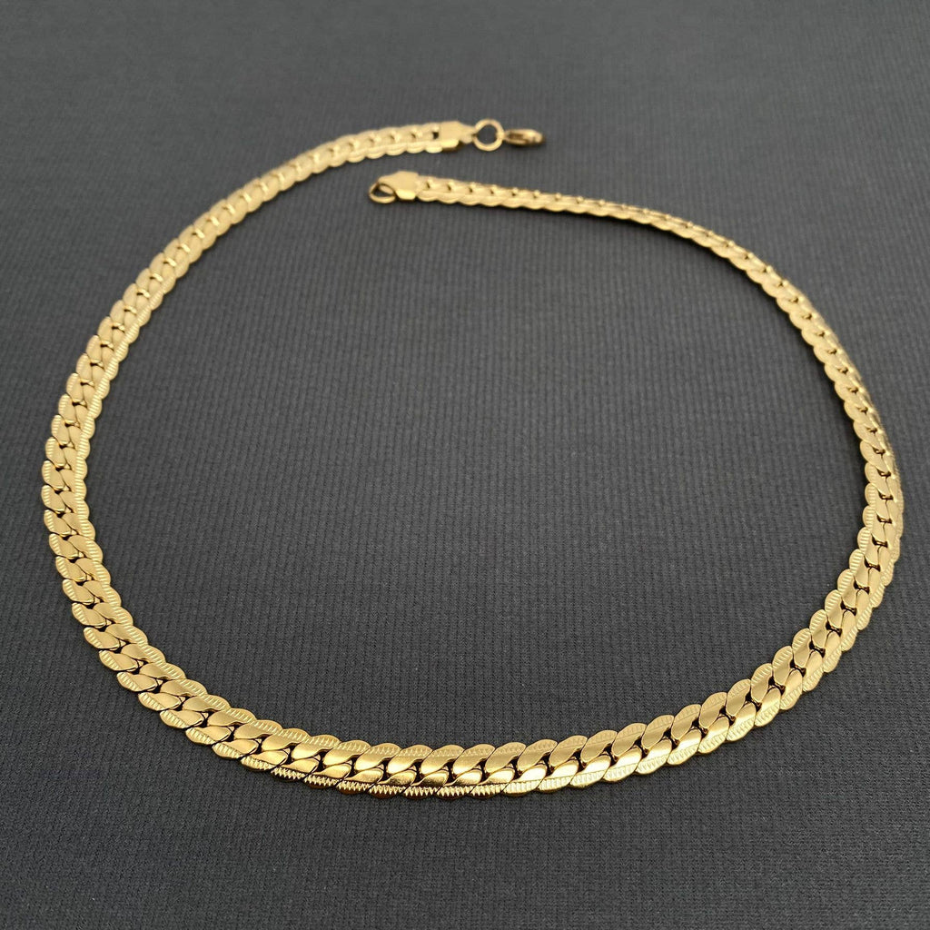 Men's Stainless Steel Chain Necklace - 21.65in - clasp detail | Veloria