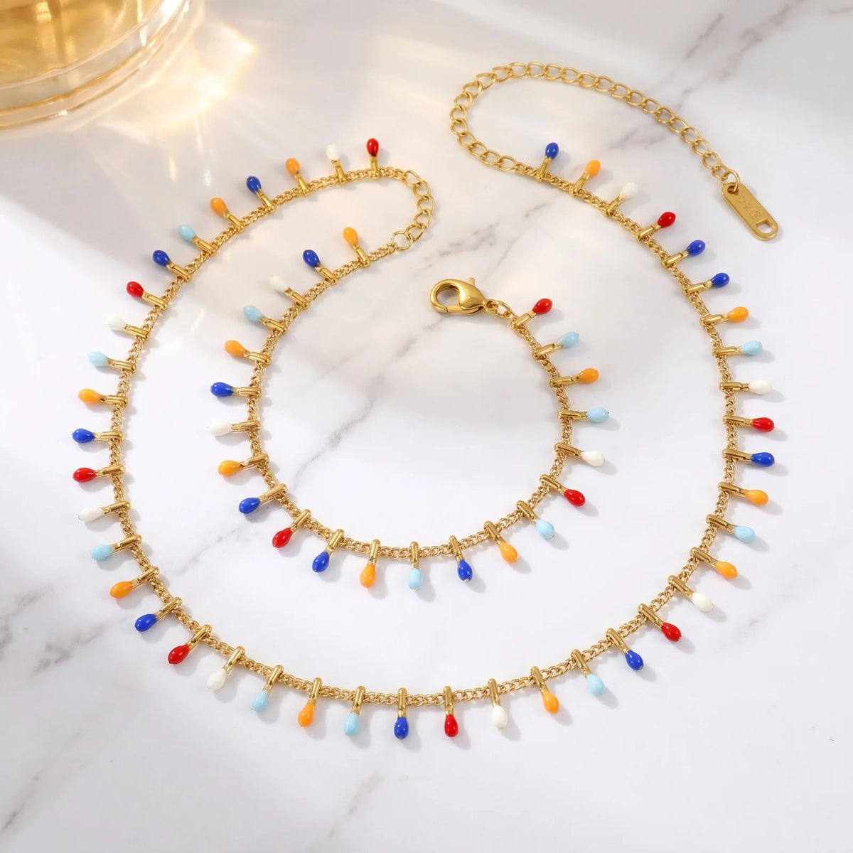 Stainless steel waist belly chain handmade link chain for women - styled look | Veloria