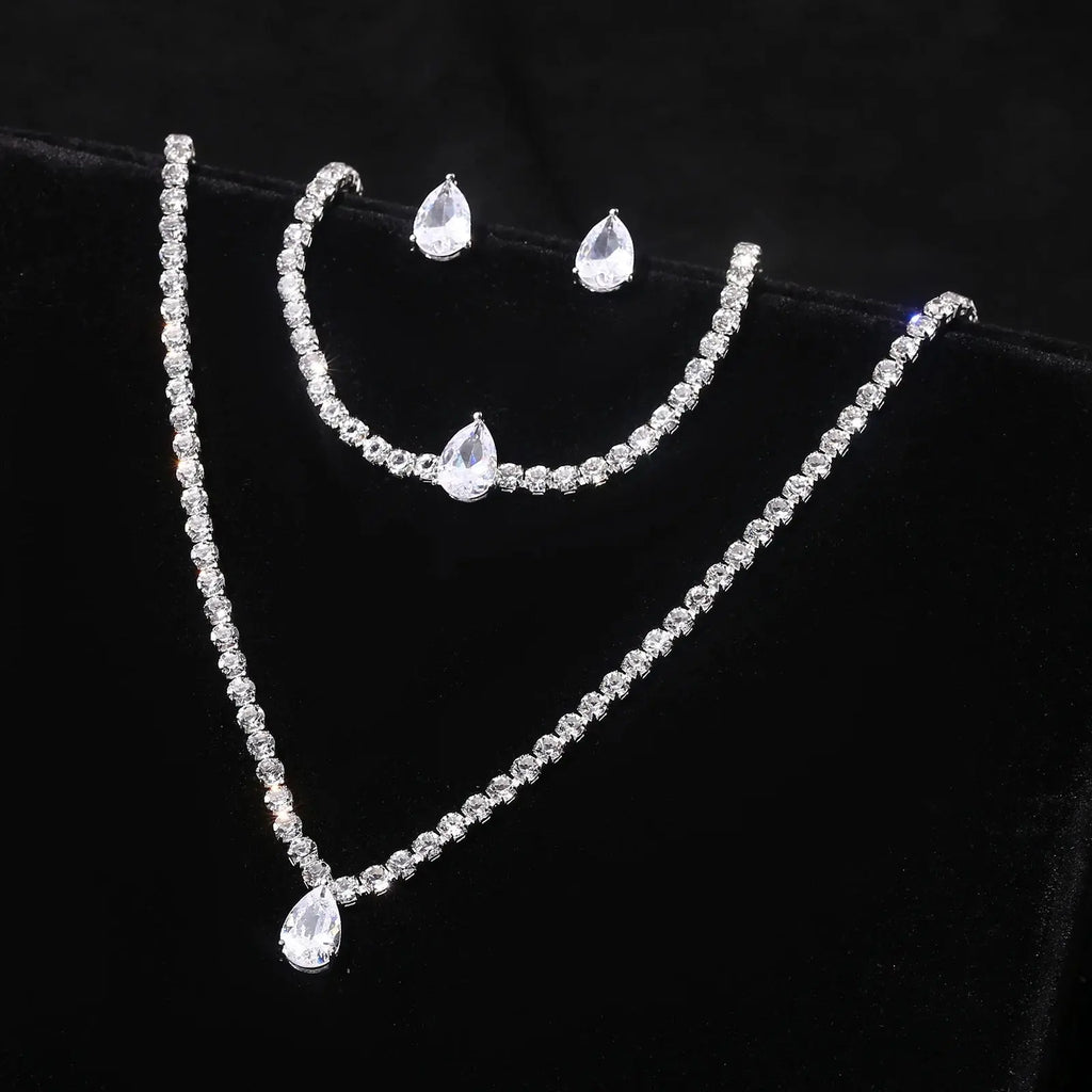 Water Drop Jewelry Set - party styling look | Veloria
