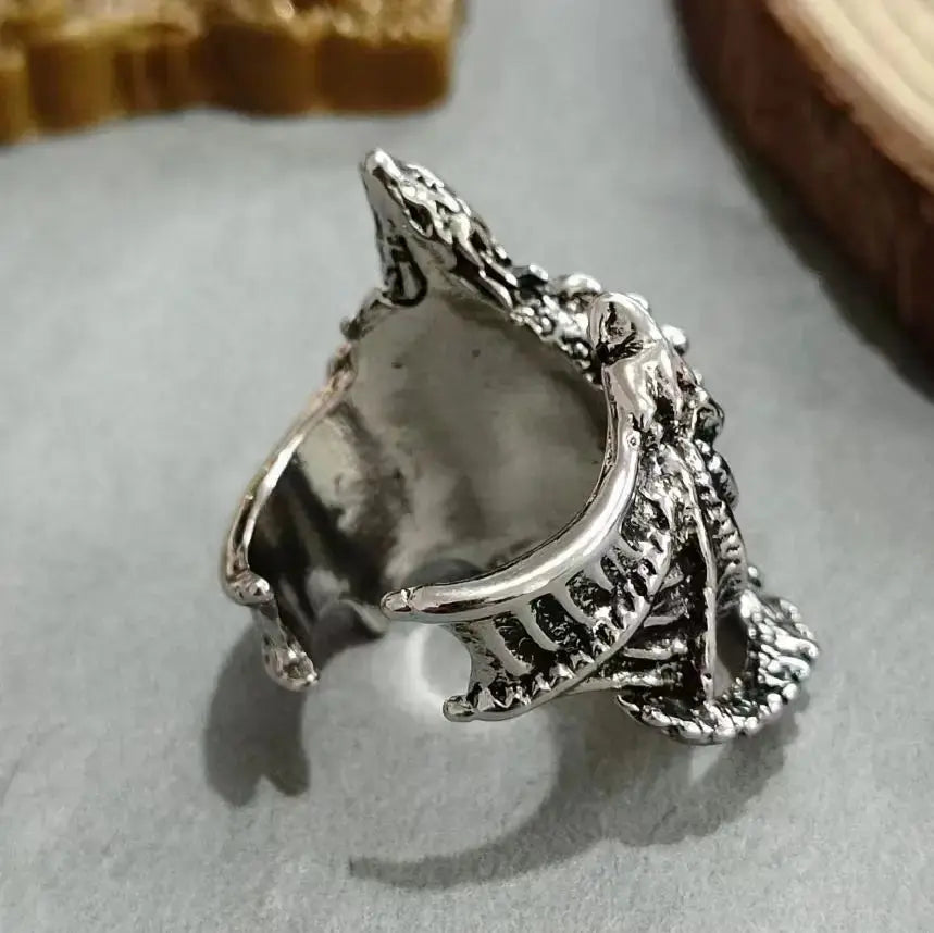 Dragon Ring - Gothic Punk Adjustable - product view | Veloria
