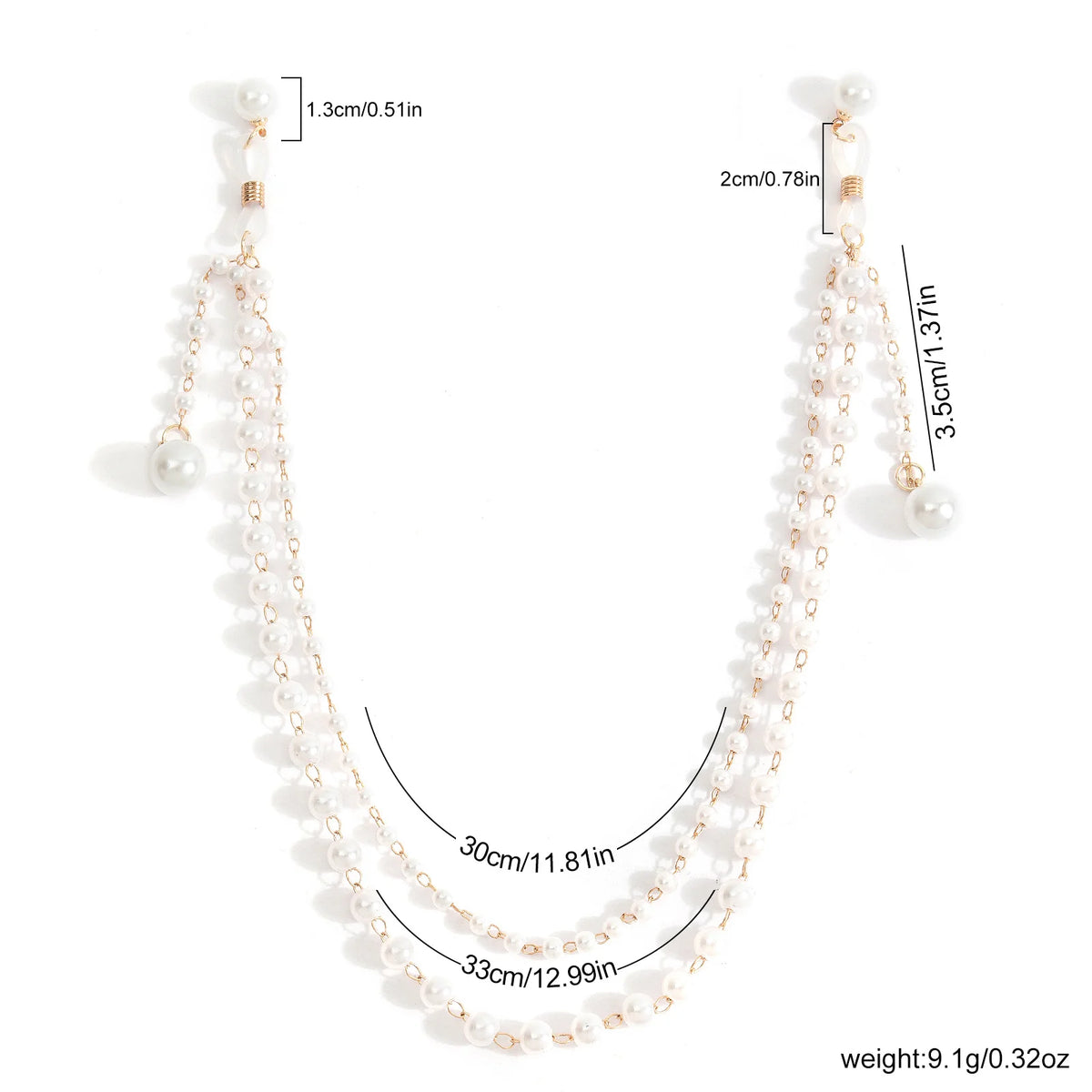 Layered pearl tassel chest chain body chain for women - full outfit view | Veloria