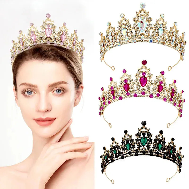 Bridal Tiara Crown worn styling | Veloria