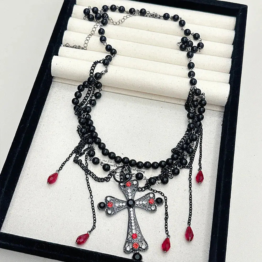 Red Pearl Waist Chain - gift ready waist chain | Veloria