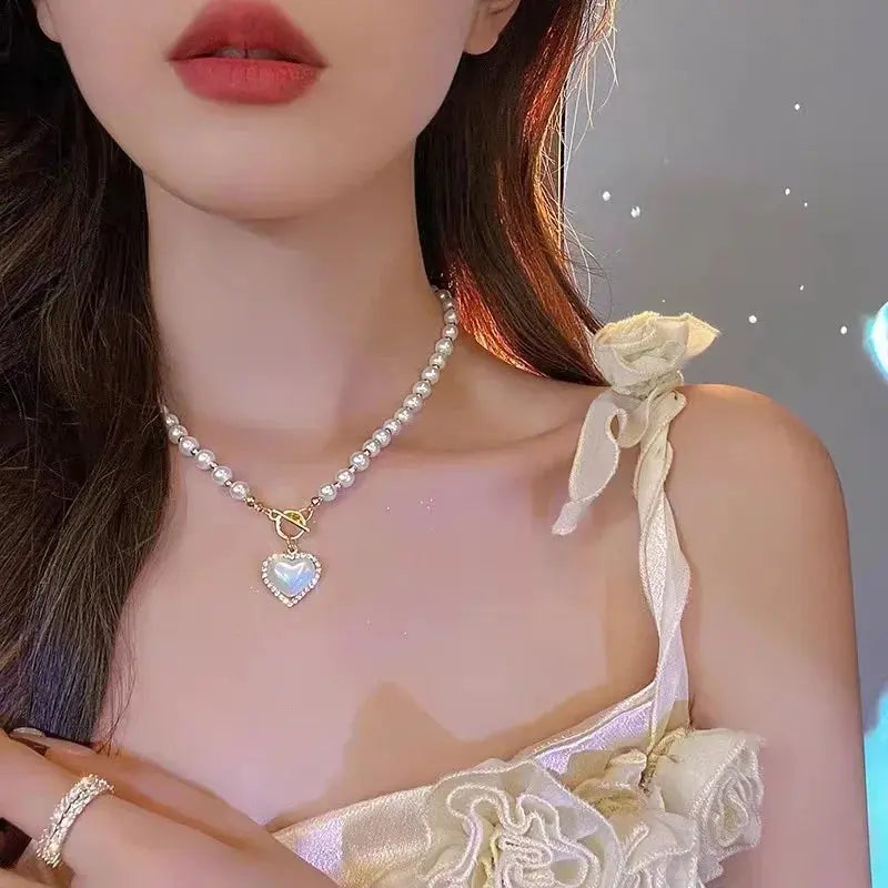 Rose Flower Y Necklace - Vintage Romantic - worn styling 6 | Veloria