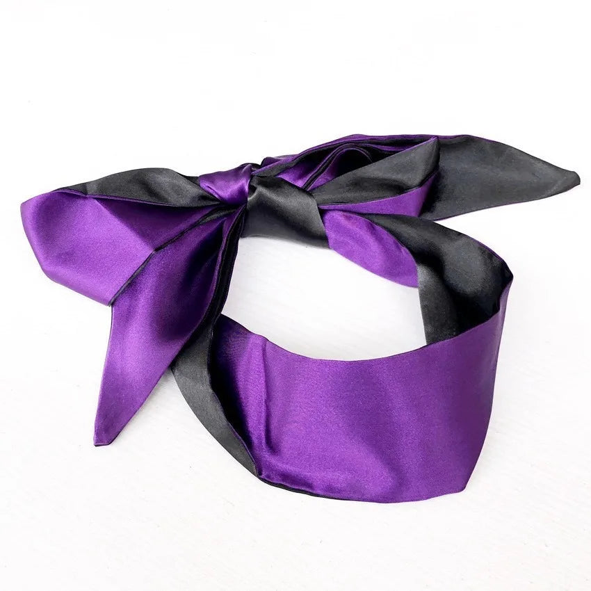 Silk Sleep Eye Mask - smooth satin texture close-up | Veloria