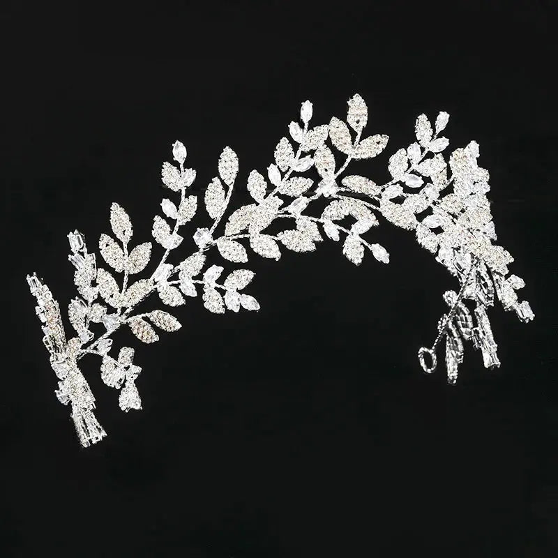 Luxury Bridal Headband - Crystal Zirconia Tiara Crown - styled look 3 | Veloria