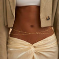 Double layer gold beaded waist chain for women - product detail | Veloria