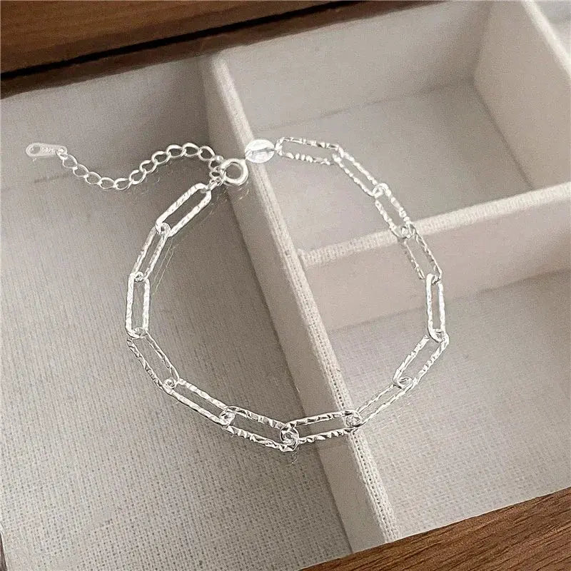 Heart Necklace Bracelet Set - 925 Silver - gift ready | Veloria