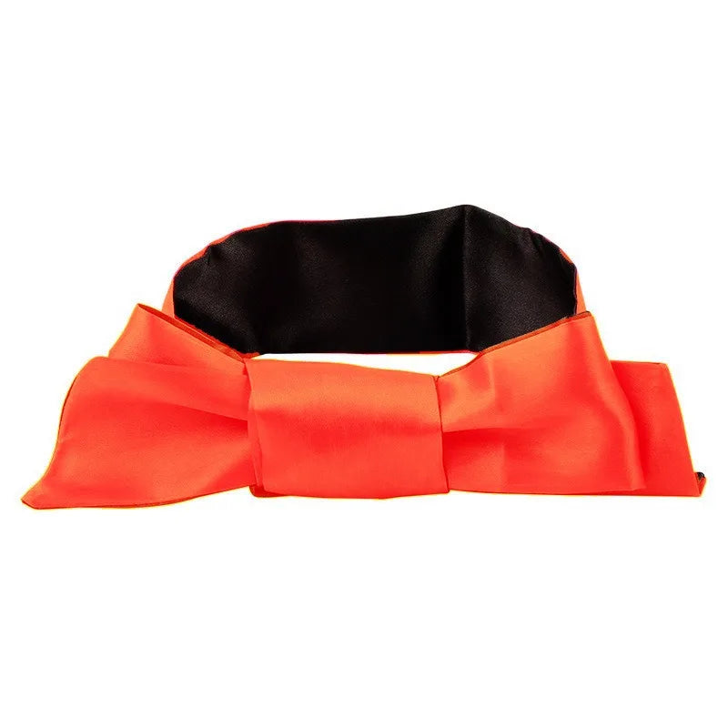 Silk Sleep Eye Mask - orange satin variant | Veloria