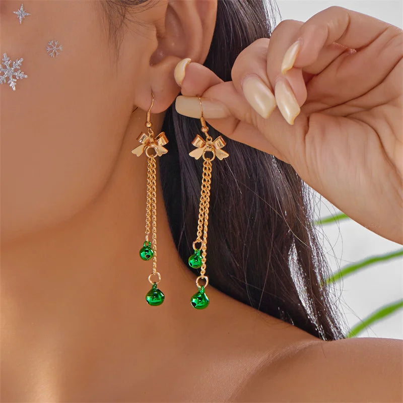 Christmas Dangle Earrings - Santa Snowman Snowflake - detail view 18 | Veloria