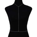 Y-shape back chain body jewelry for backless dresses - styled look | Veloria