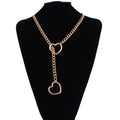Heart Slip Chain Necklace - adjustable heart slider detail | Veloria