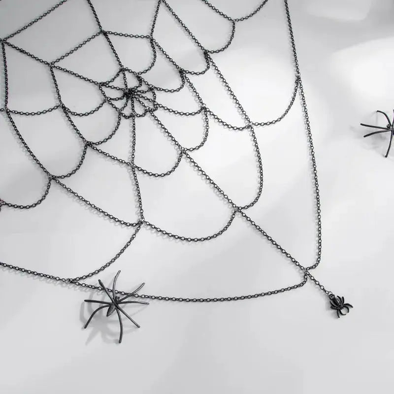 Spider Web Body Chain - halloween gothic look | Veloria