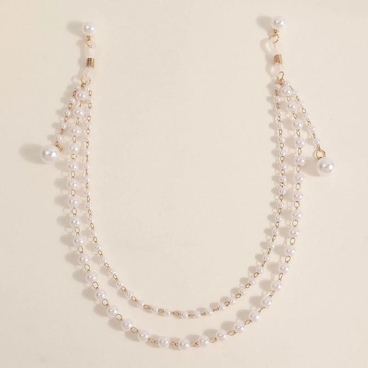 Layered pearl tassel chest chain body chain for women - styled look | Veloria