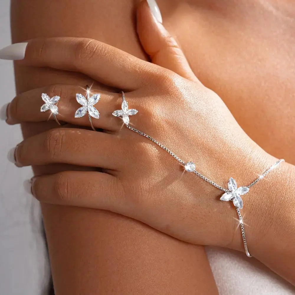 Butterfly Bracelet - gold bangle on wrist | Veloria