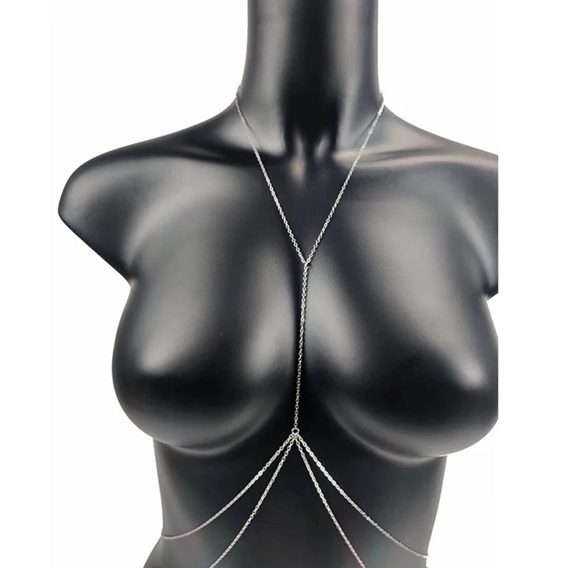 Cross waist chain bikini belly chain body jewelry for women - detail of the chain and pendant | Veloria