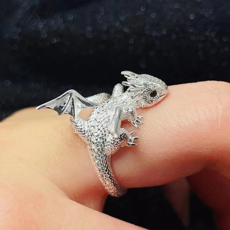 Dragon Ring - Gothic Punk Adjustable - gift ready | Veloria