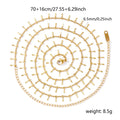 Stainless steel waist belly chain handmade link chain for women - on model at an event | Veloria