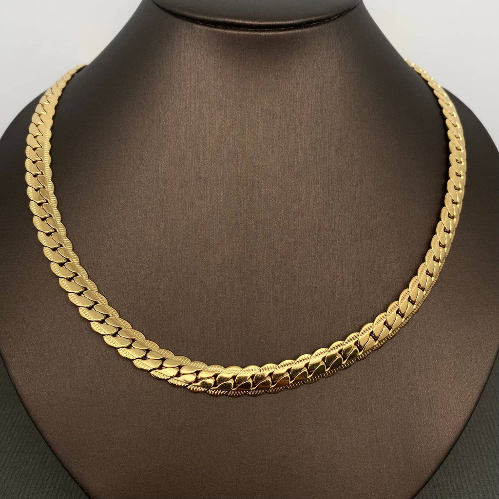 Men's Stainless Steel Chain Necklace - 21.65in - chain detail | Veloria