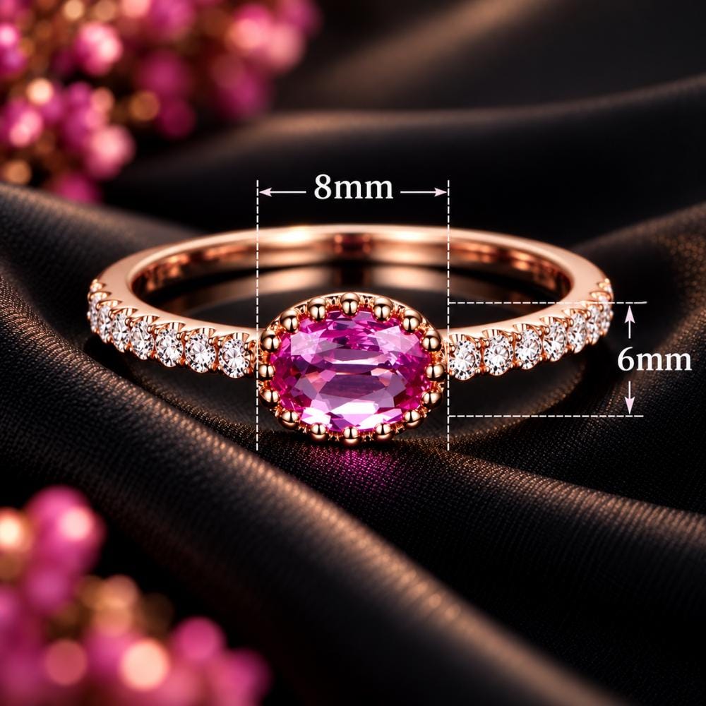 Flower ring in a gift-ready pose - a birthday gift for mom or best friend