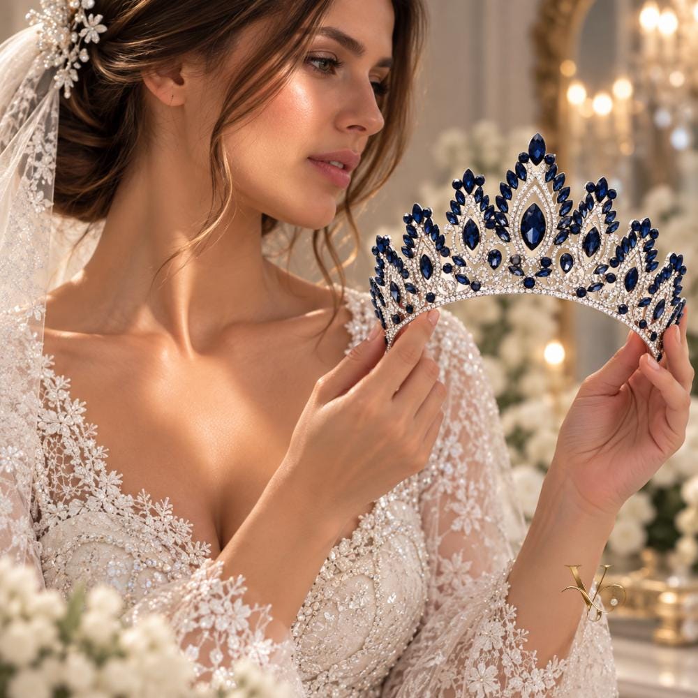 Crystal wedding tiara, an elegant bride and sweet 16 gift